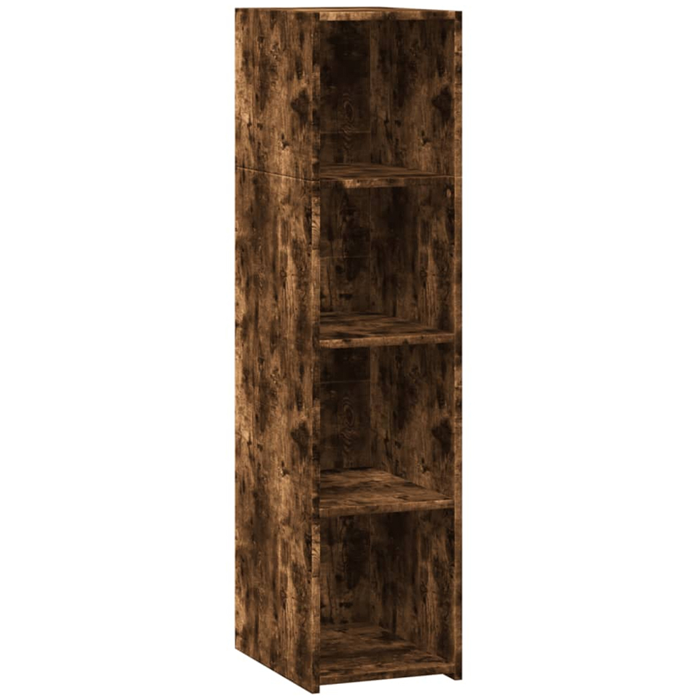 vidaXL 4 Shelf Smoked Oak Highboard Image 2