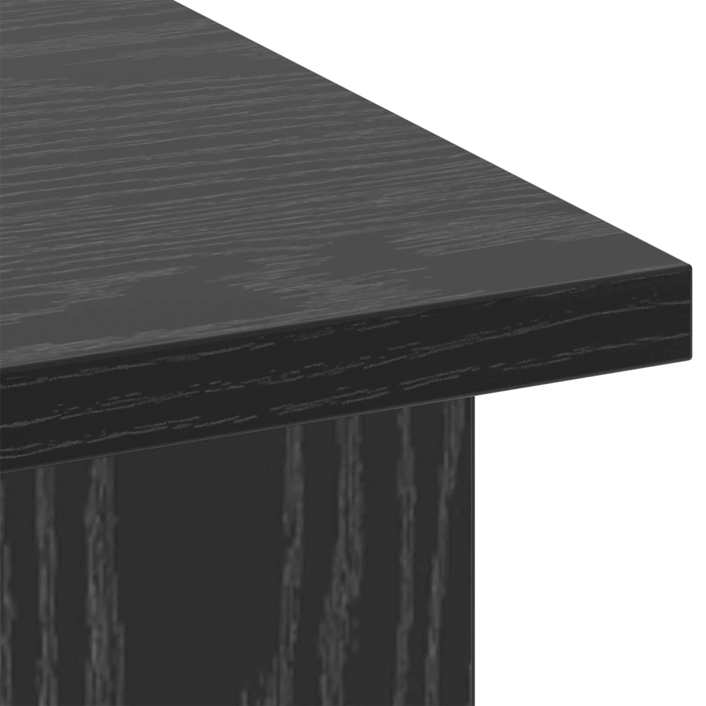 vidaXL 3 Shelf Black Oak TV Stand Image 8