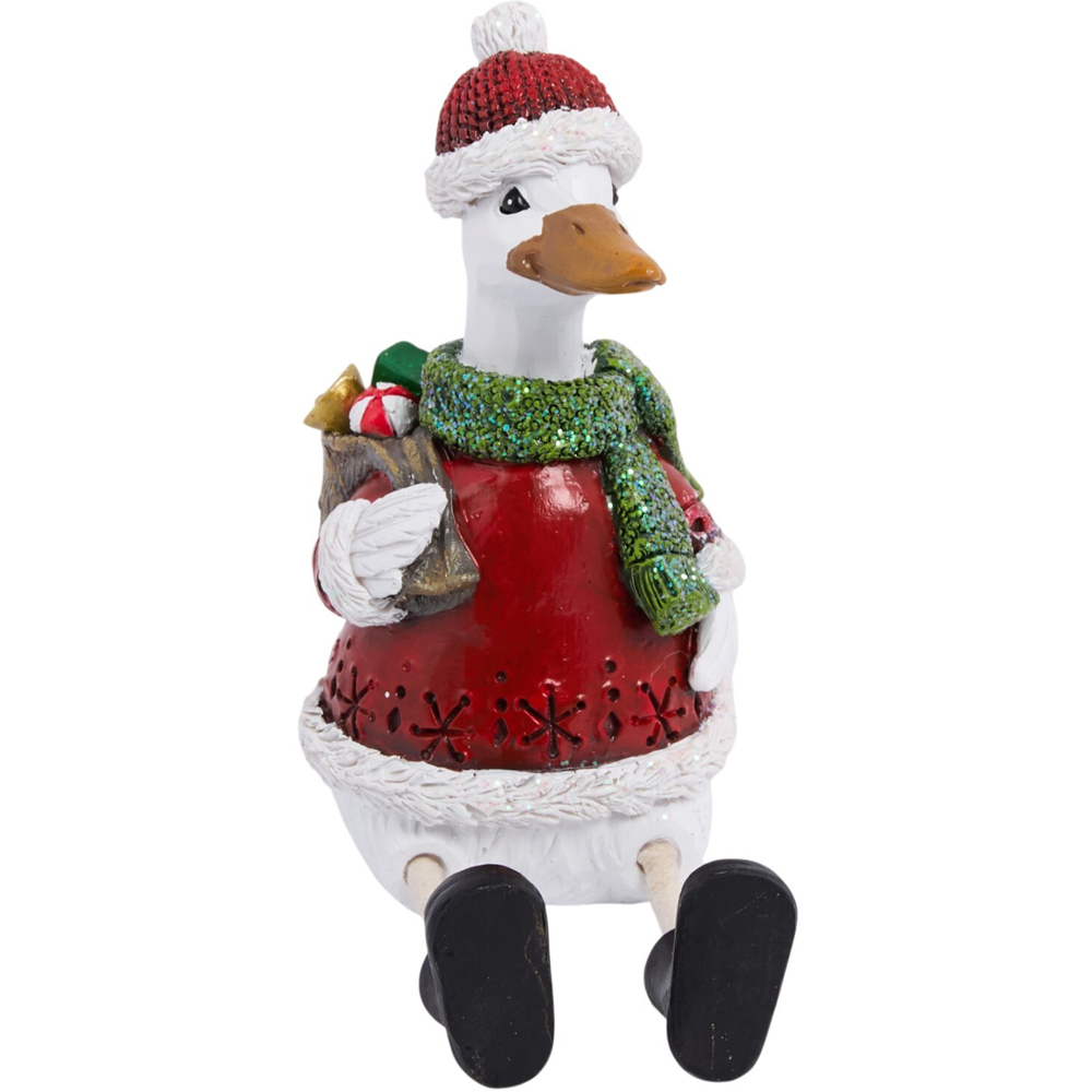 Shelf Sitting Christmas Duck Image 2