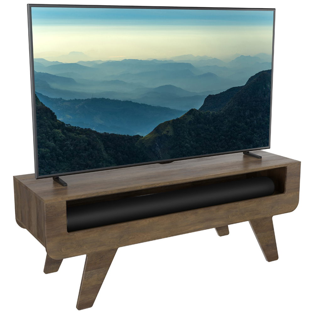 AVF Horton Dark Wood Tapered Leg TV Unit Image 3