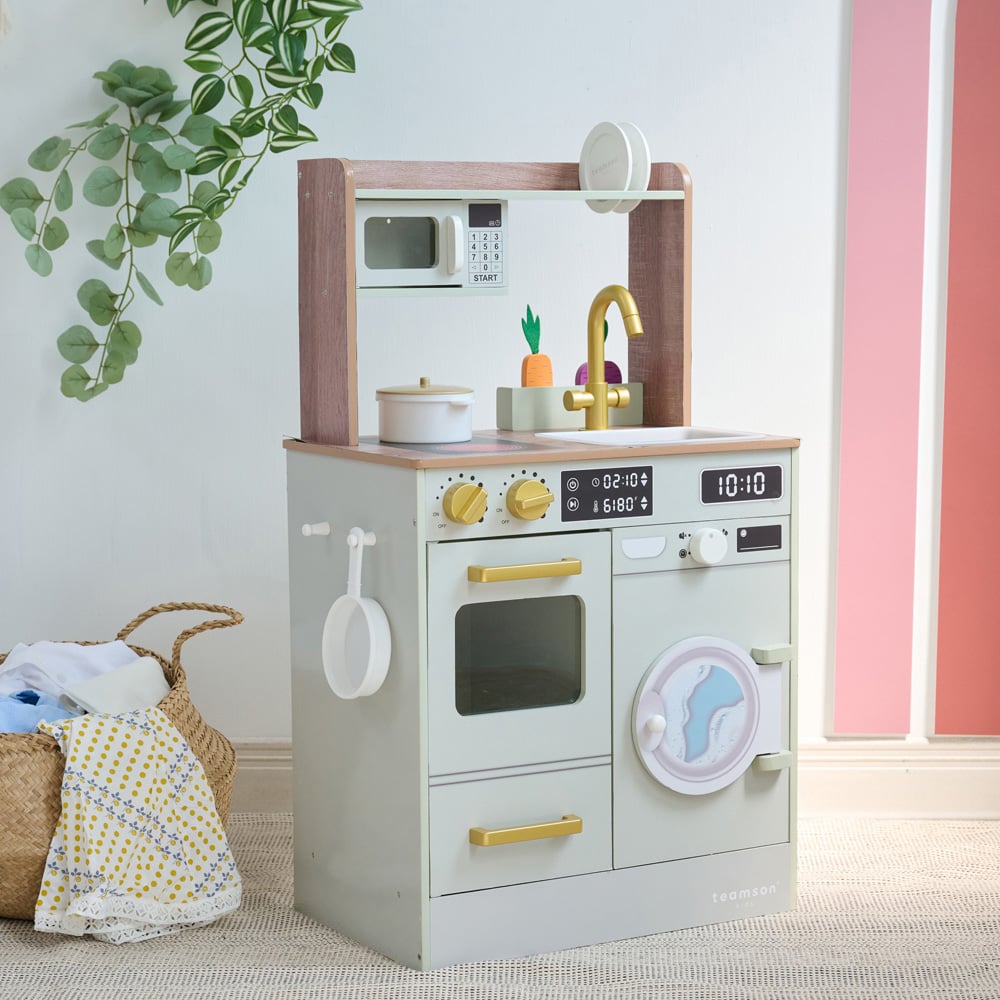 Teamson Kids Little Chef Lake Tahoe Green Master Play Kitchen Image 6