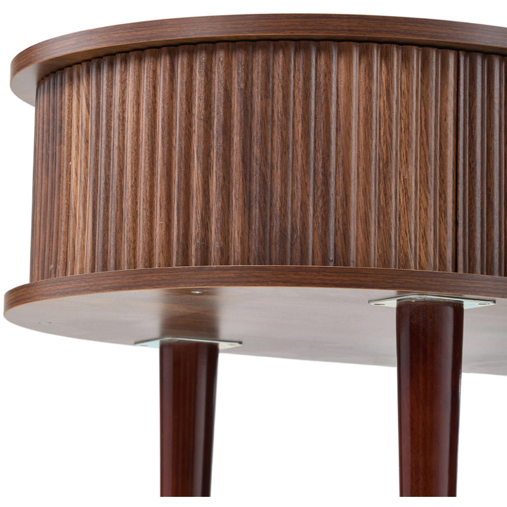 Living and Home Walnut Wooden Lift Top Storage Coffee Table Image 3