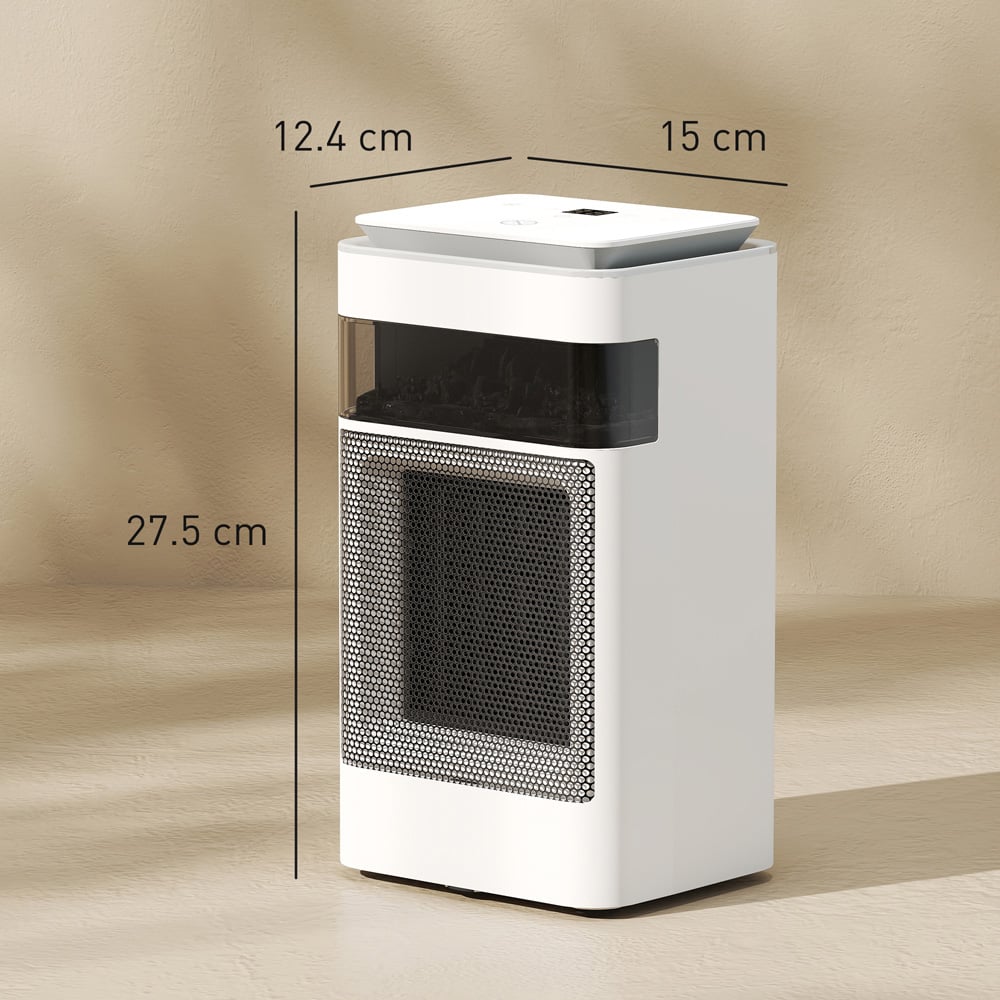 HOMCOM White 3 Mode Electric Heater with Fan 1500W Image 9