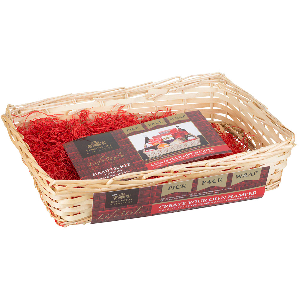 Kensington Giftware Company Wooden Weave Hamper Kit Image 1