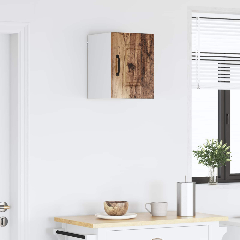 vidaXL Kalmar Single Door Old Wood Wall Mounted Kitchen Cabinet Image 9