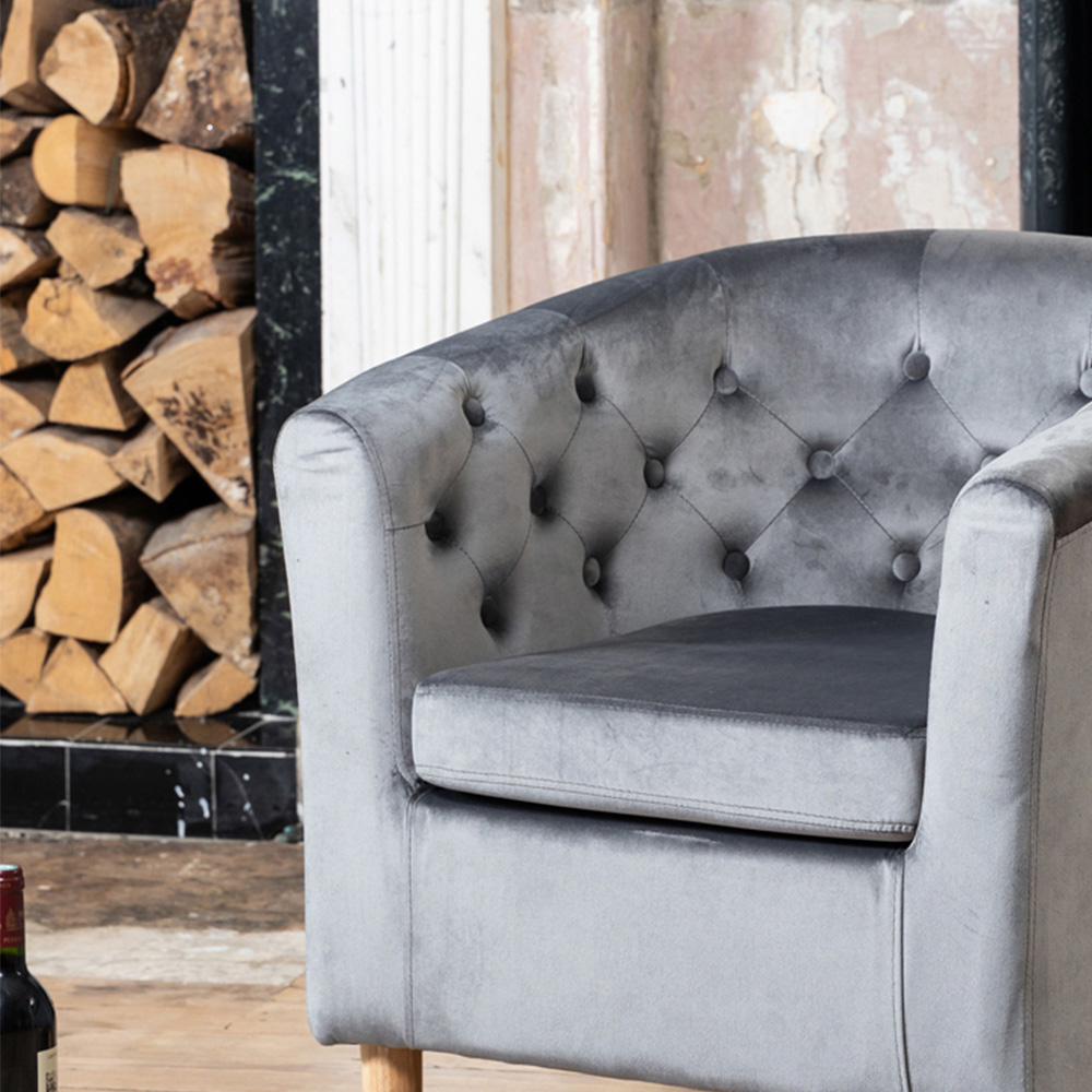 Artemis Home Clio Dark Grey Accent Chair Image 2