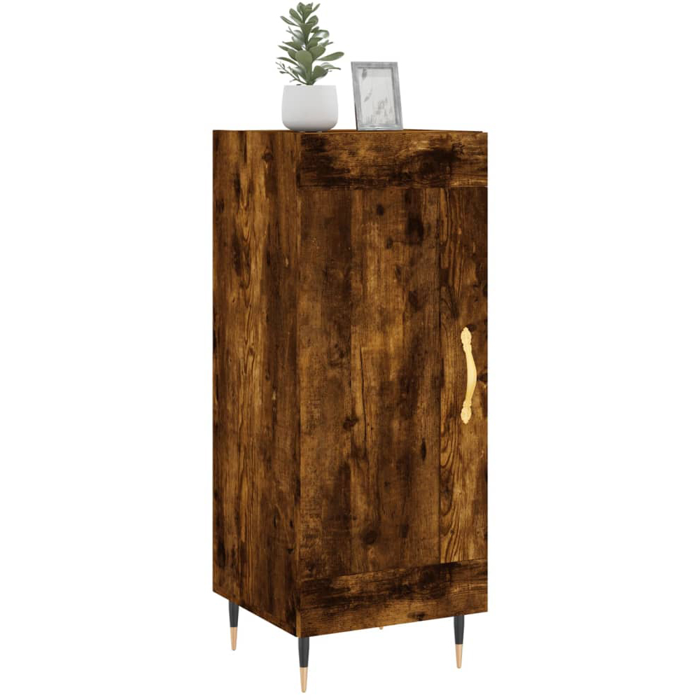 vidaXL 2 Door 3 Shelf Black and Brown Sideboard Image 3