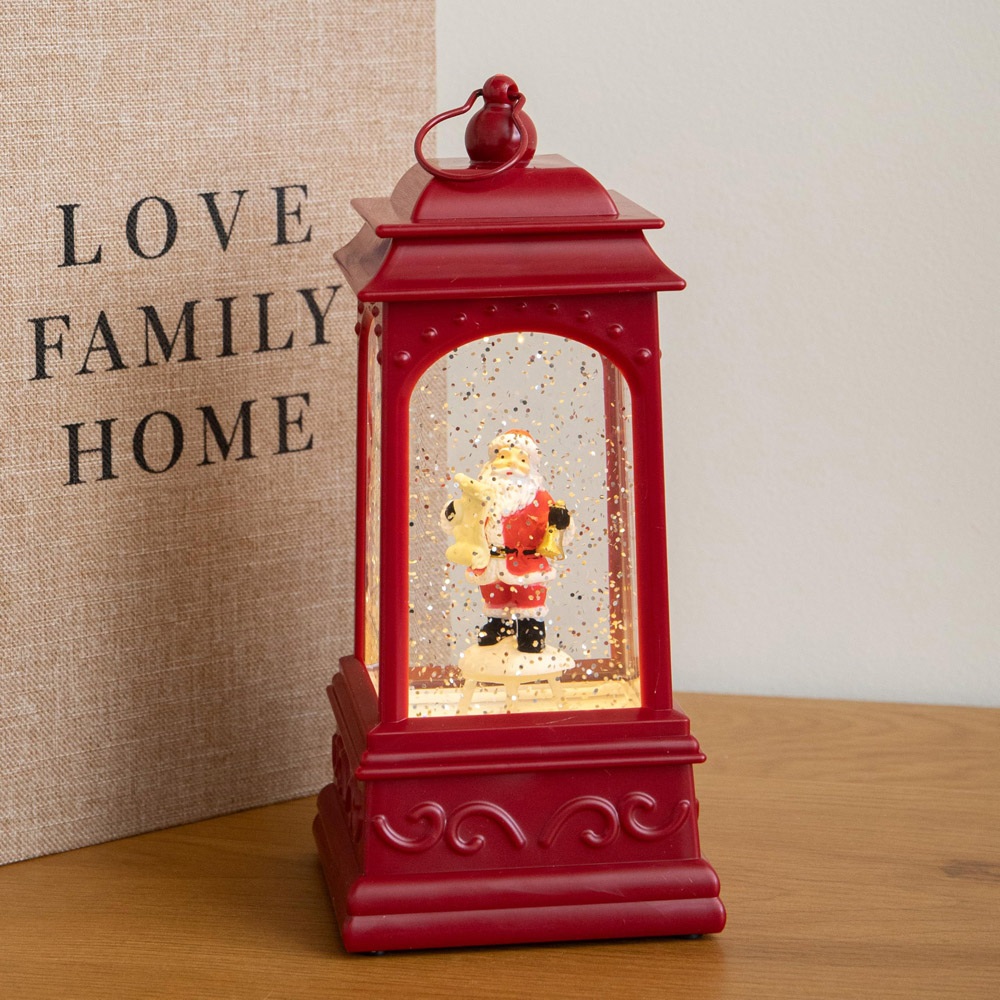 Samuel Alexander Warm White LED Red Santa Christmas Water Spinner 21cm Image 2