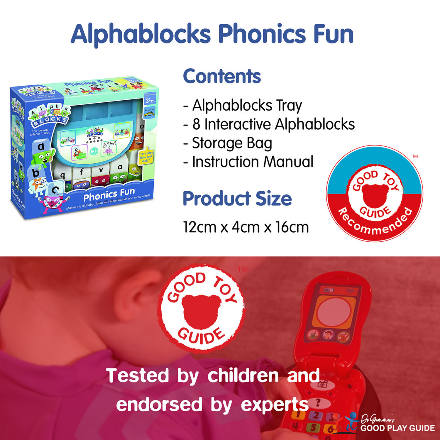 Alphablocks Phonics Fun Educational Toy Blue Image 4