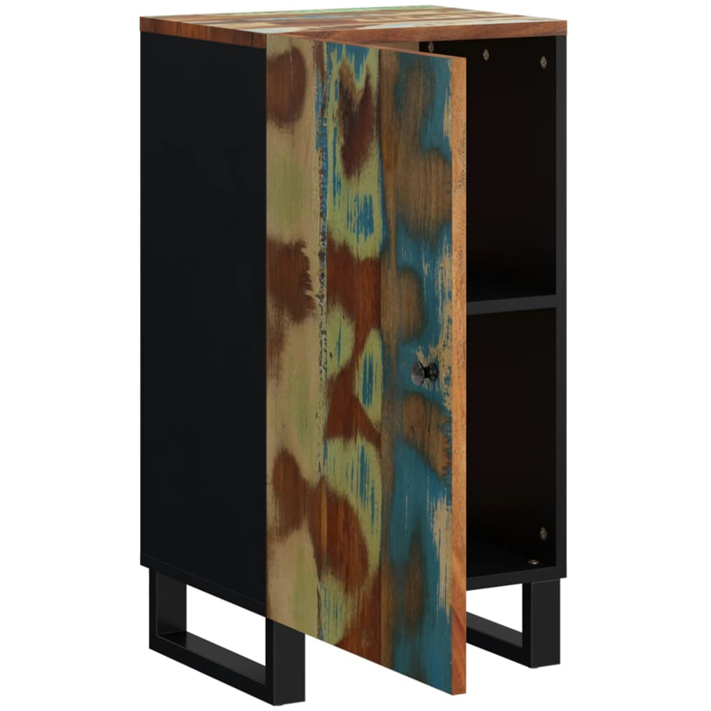 vidaXL Single Door Multicolour Solid Reclaimed Wood Sideboard Image 4