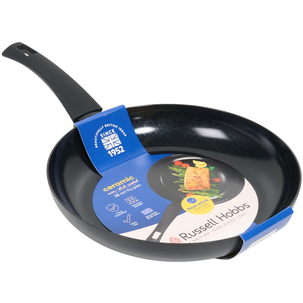 Russell Hobbs Ceramic Non Stick Coated Fry Pan Black 28cm Image 5