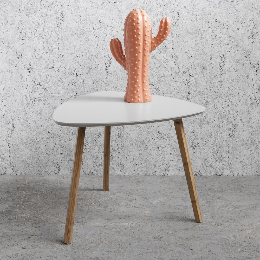 Noa and Nani Malme Chalk Grey and Natural Pine Large Side Table Image 7