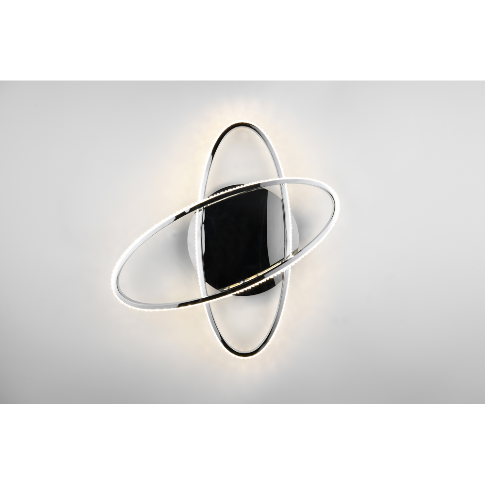 TRIO Lane Chrome LED Ceiling Light Image 5