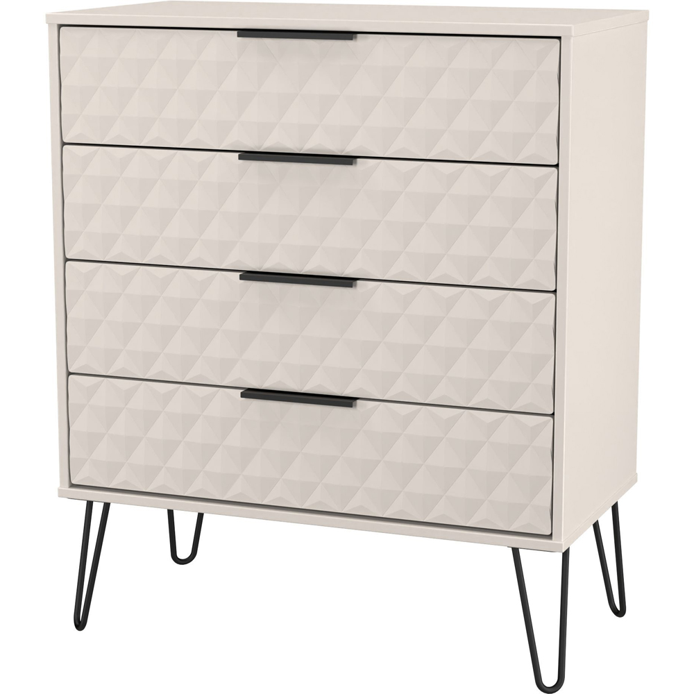 Crowndale Harlequin 4 Drawer Kashmir Matt Chest of Drawers Ready Assembled Image 2