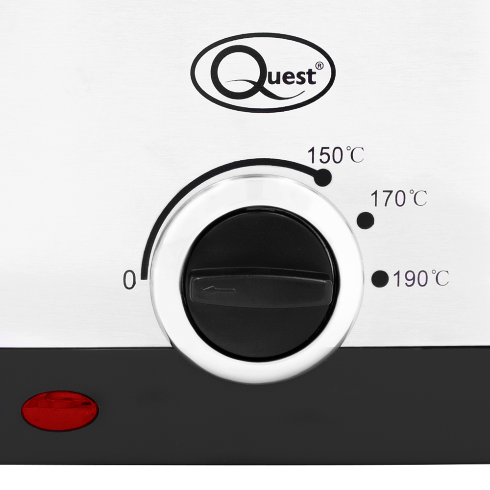 Quest Brushed Stainless Steel 1.5L Deep Fryer Image 3