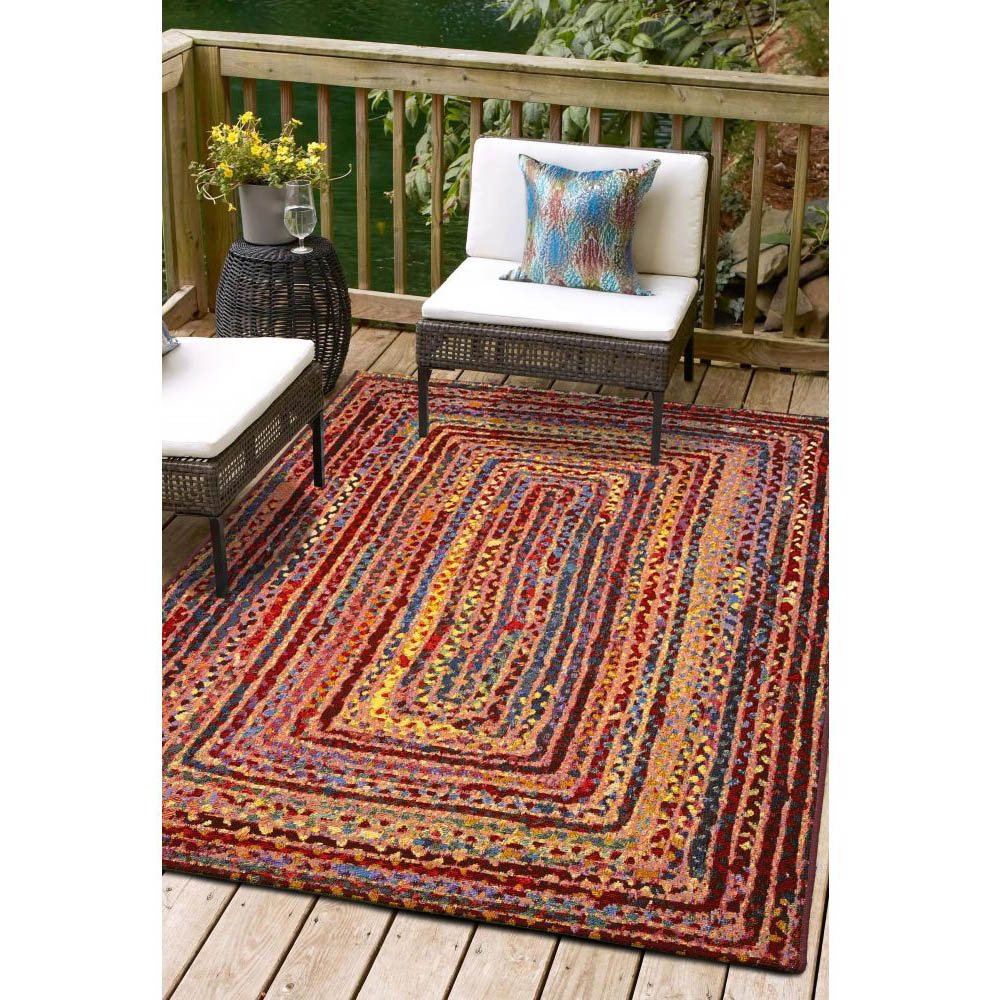 Homemaker Tropico Multicolour Border Rug 160 x 230cm Image 4
