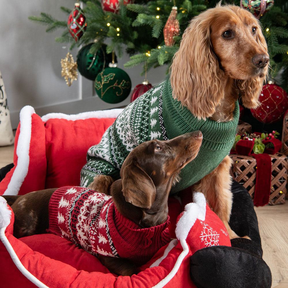 Fair Isle Dog Jumper L Image 2
