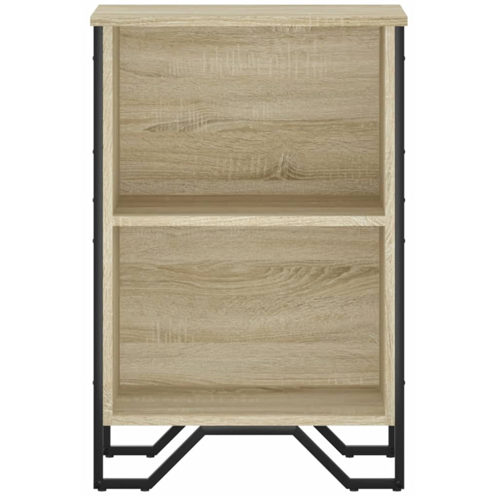 vidaXL 2 Shelf Sonoma Oak Small Bookcase Image 3