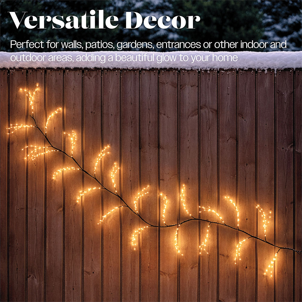 Xmas Haus 550 Warm White LED Tree Branch Light Christmas Decoration 300cm Image 5