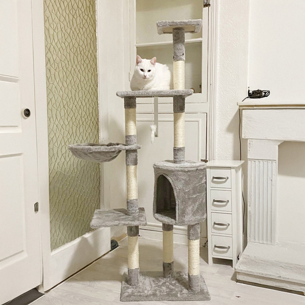 Gr8 Home Scratching Climbing Post ladder Sleeping Jumping Cat Tree Image 3
