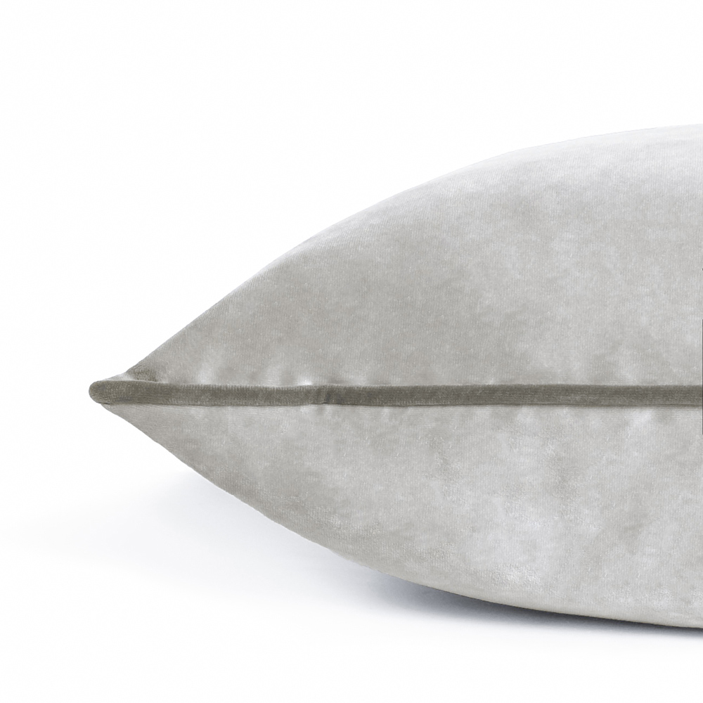 Furn Meridian Dove and Charcoal Velvet Cushion 45 x 45cm Image 4
