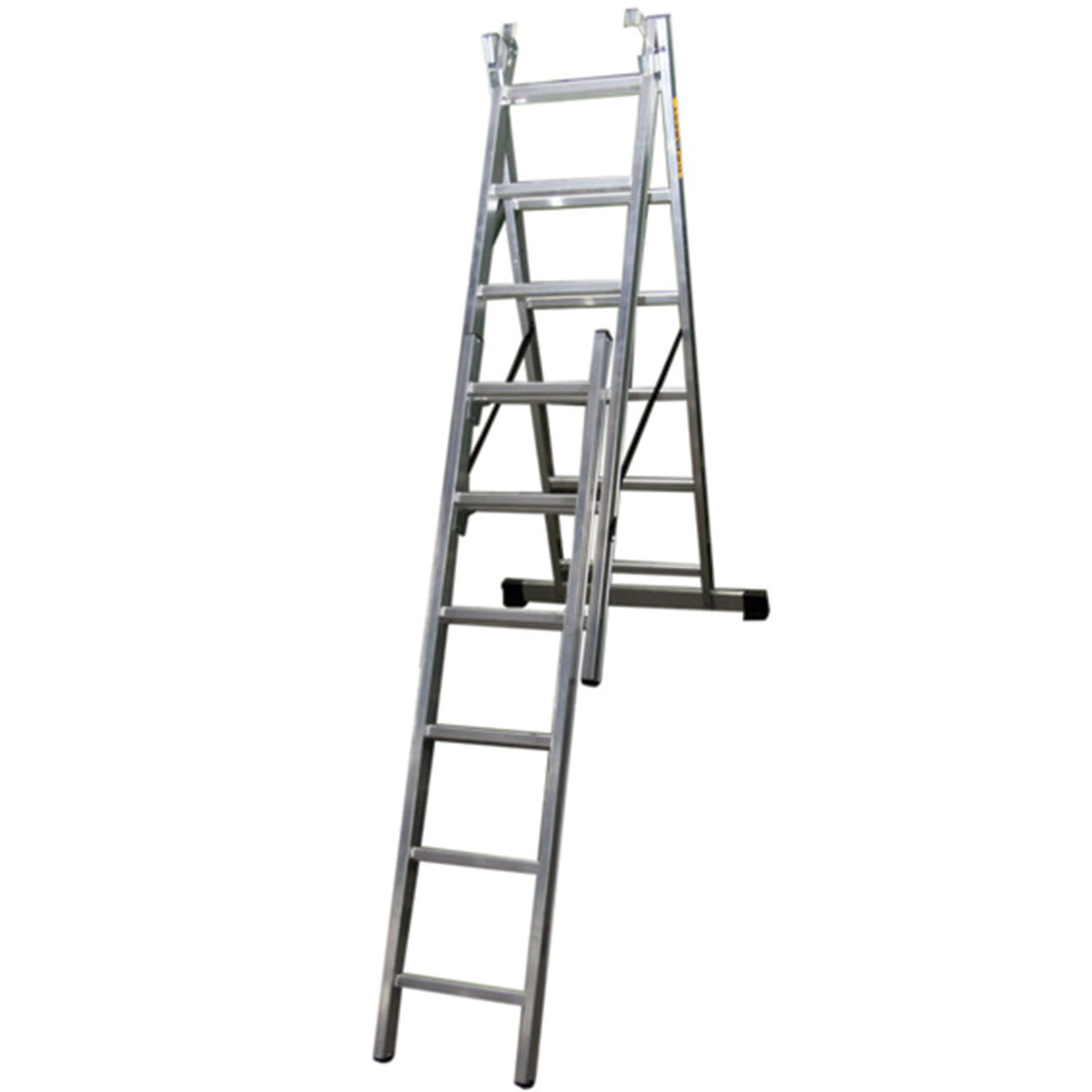 Drabest 3 Section Aluminium Combination Ladder Image 1