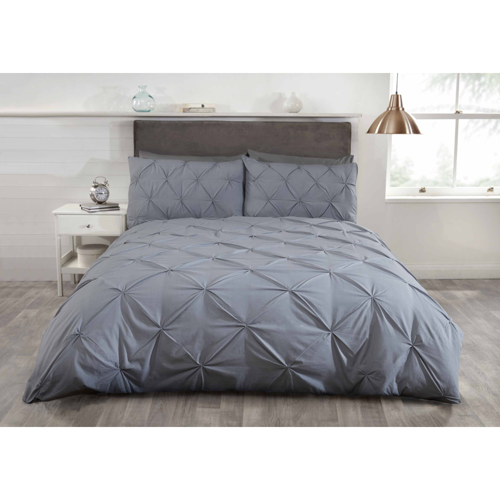 Rapport Home Balmoral King Size Silver Duvet Set Image 2
