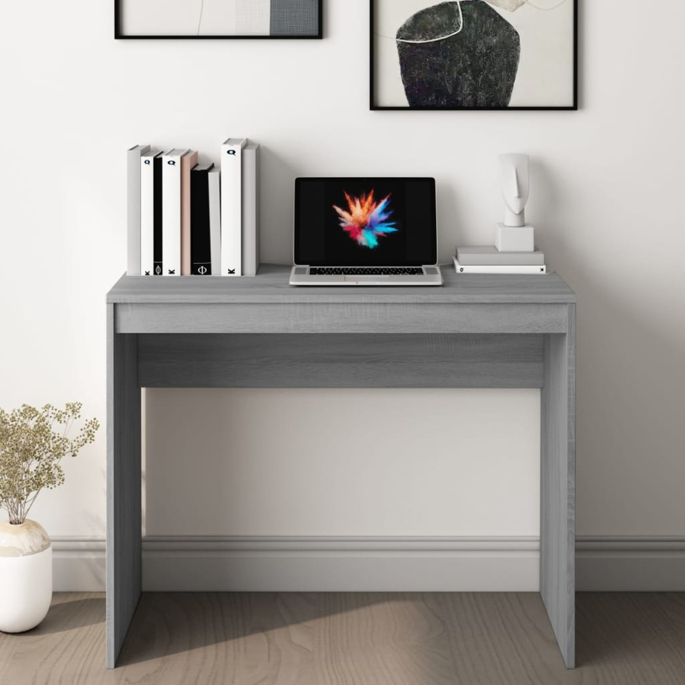 vidaXL Computer Desk Grey Sonoma Image 6