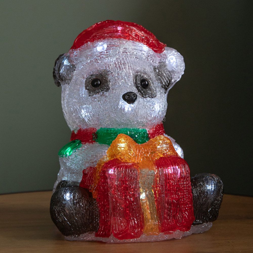 Samuel Alexander 30 Cool White LED Ice Panda Christmas Decoration 20cm Image 4