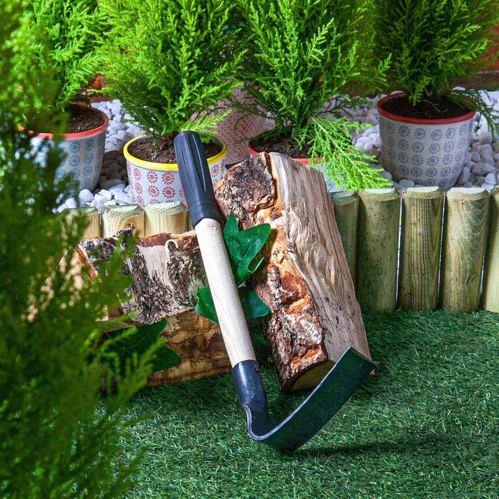 Harbour Housewares Natural Steel Garden Hand Hoe 43cm Image 2
