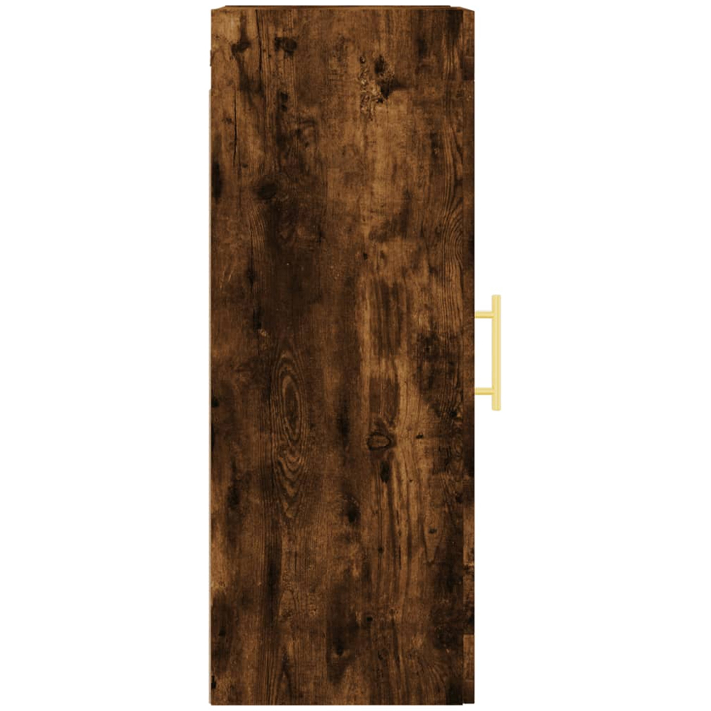 vidaXL Single Door 3 Shelf Brown Wall Mounted Cabinet Image 8