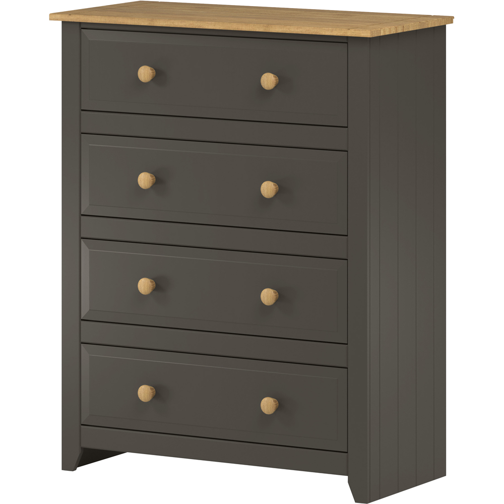 Core Products Capri 4 Drawer Carbon Chest of Drawers Image 2