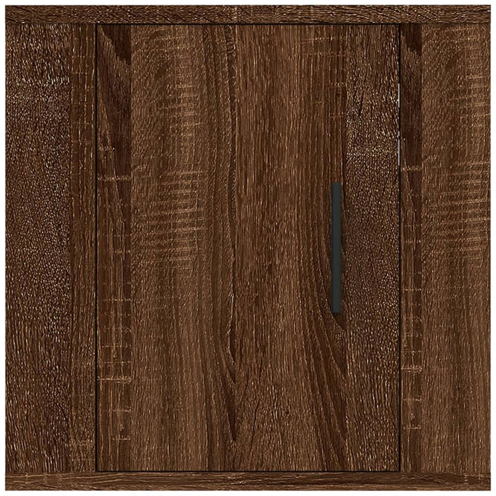 vidaXL Single Door Brown Oak Wall Mounted Cabinet Image 5