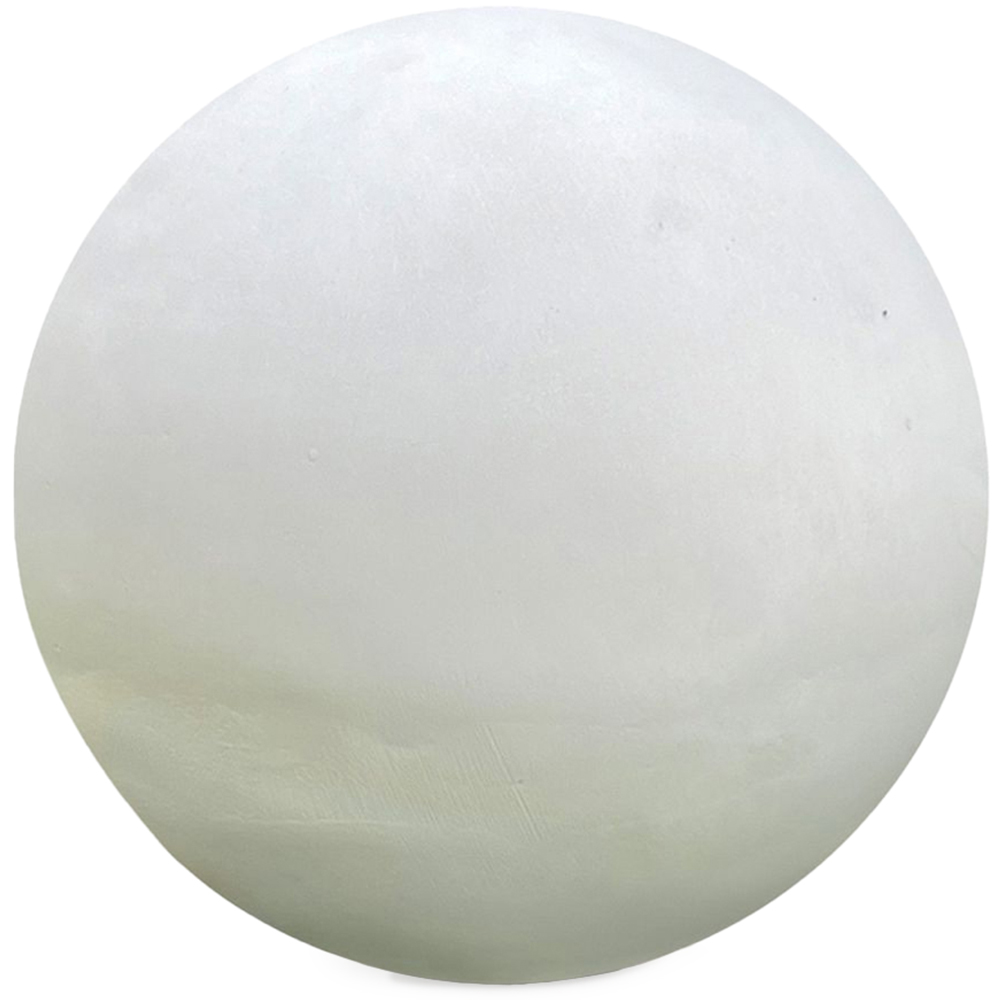 wilko Concrete Effect White Washed Outdoor Garden Decorative Ball 28cm Image 1