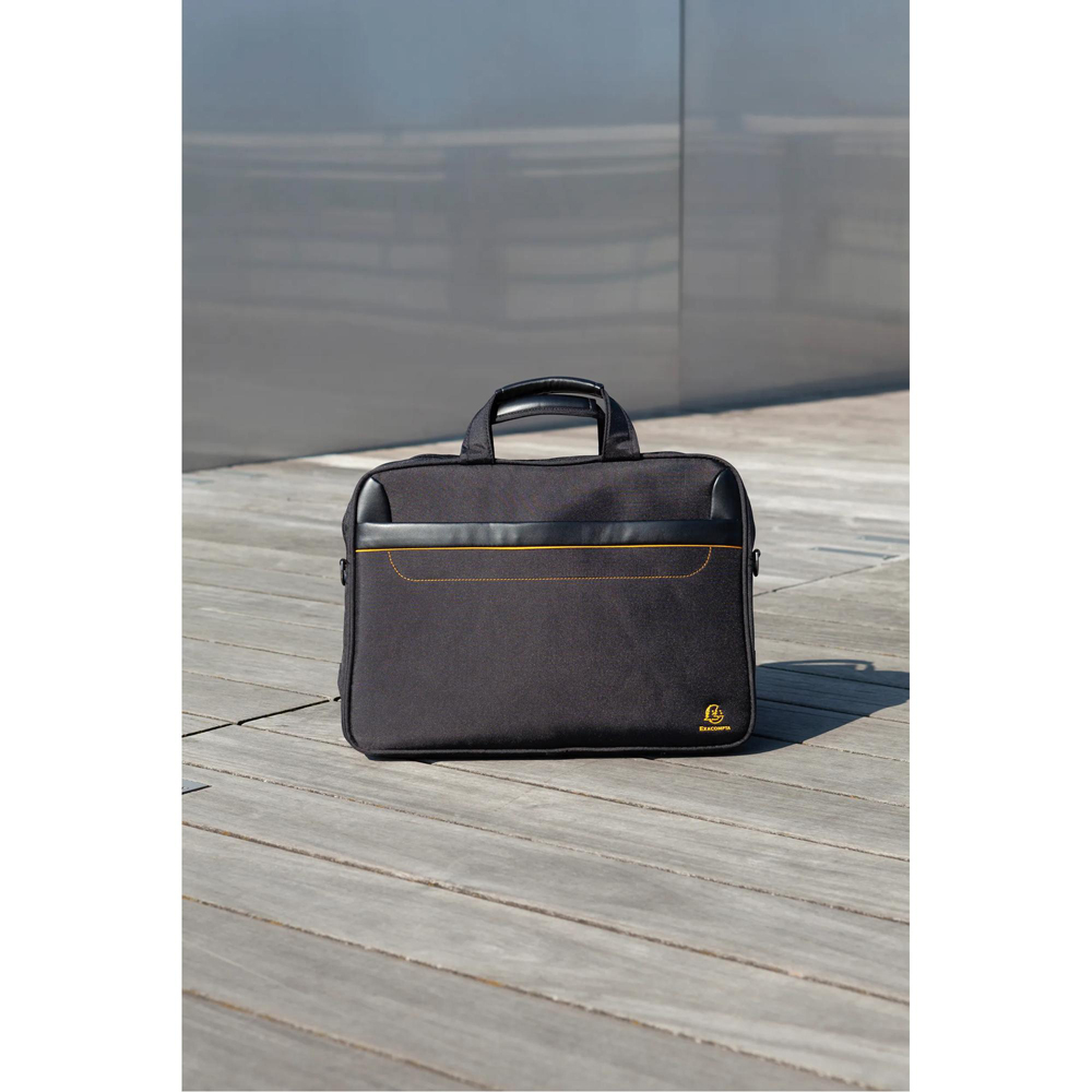 Exacompta Exactive 15.6 inch Black Lightweight Padded Laptop Bag Image 2