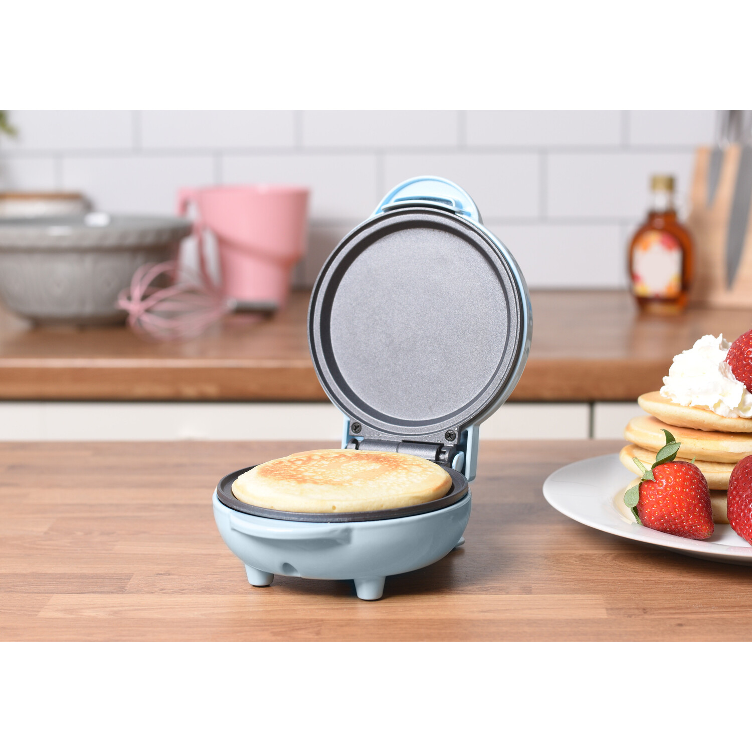 Blue Mini Pancake and Cookie Maker 550W Image 3