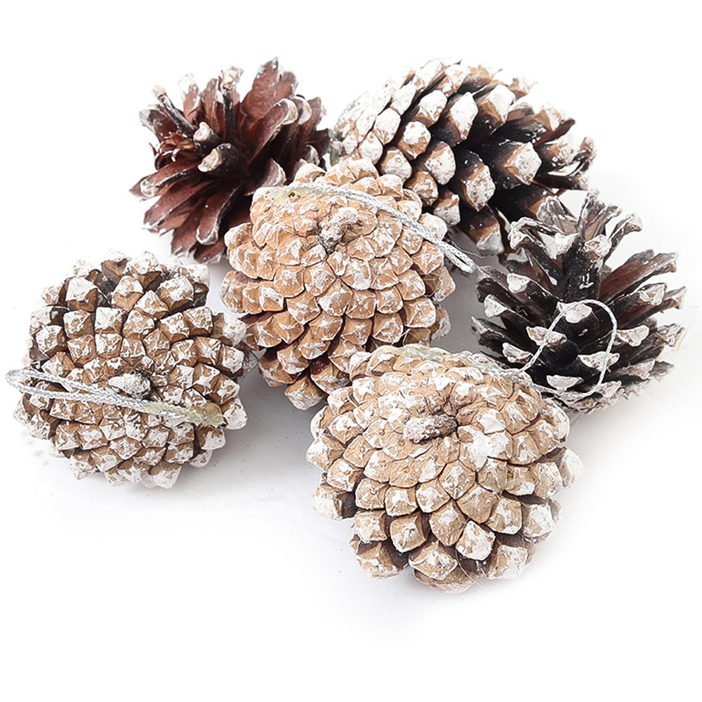 Living and Home Dyed Pine Cone Ornament 30 Pack Image 3
