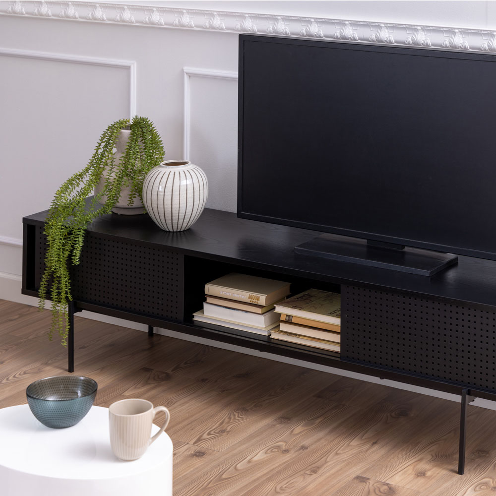 Florence Angus Black TV Unit Image 9