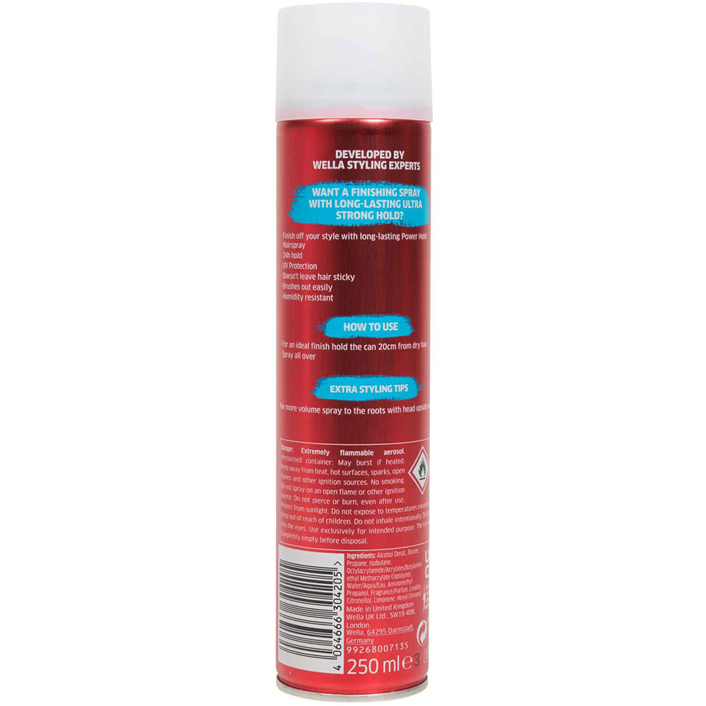 Wella Shockwaves Ultra Strong Power Hold Hairspray Image 2