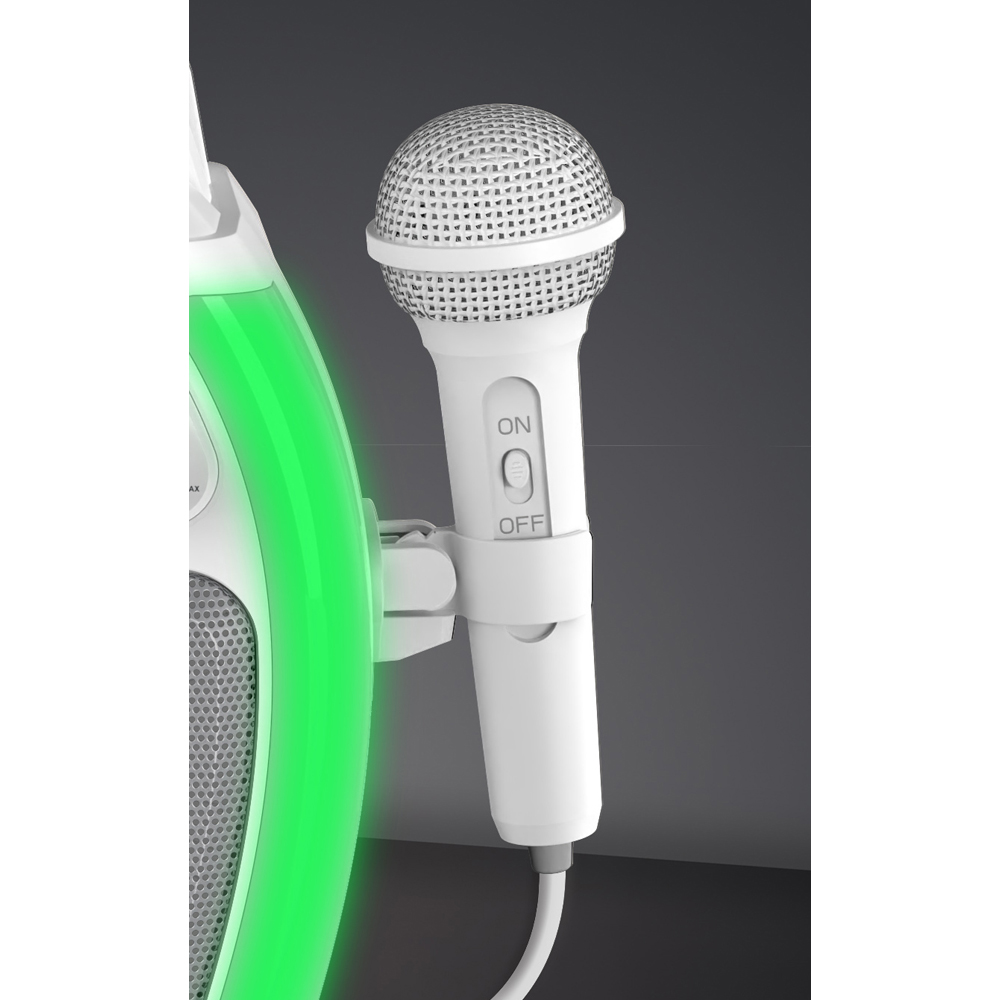 Daewoo White Compact Bluetooth Karaoke Machine Image 6