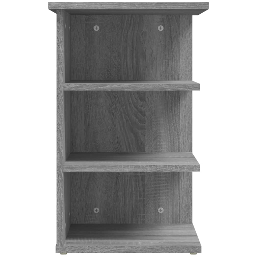 vidaXL 3 Shelf Grey Sonoma Oak Side Cabinet Image 5