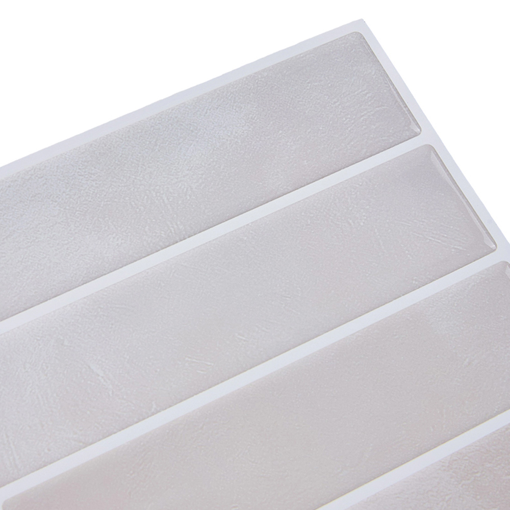 Living and Home Light Brown Rectangle Self Adhesive Wall Sticker 10 Pack Image 4