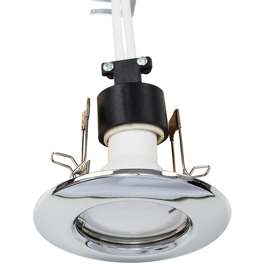 ValueLights Chrome Warm White LED Ceiling Downlight 20 Pack Image 3