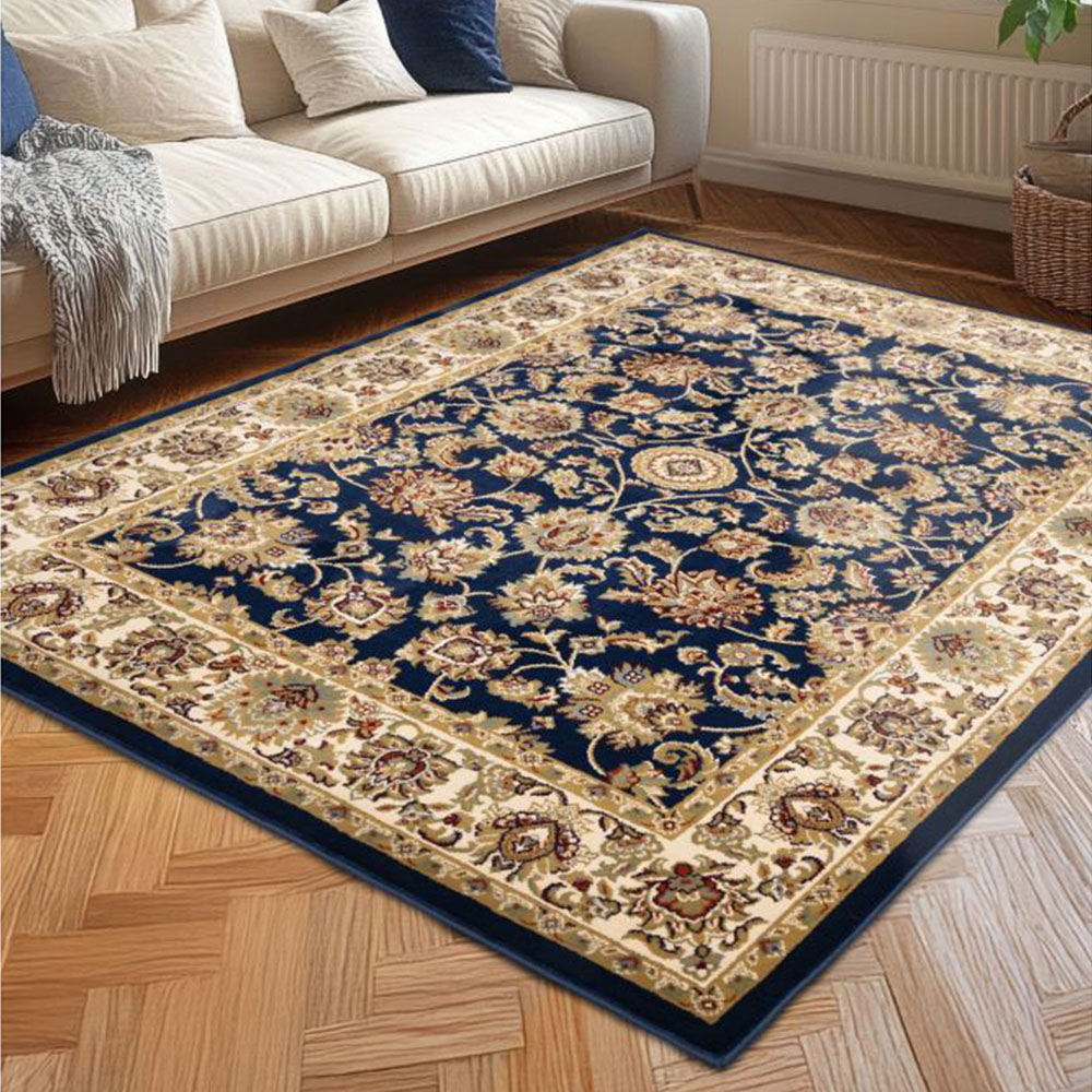 Homemaker Kellan Navy Blue Traditional Rug 200 x 285cm Image 1