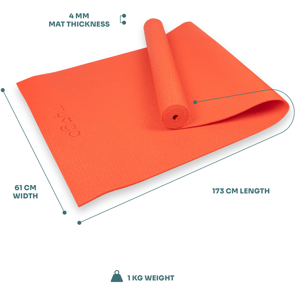 Myga Red Entry Level Yoga Mat Image 4