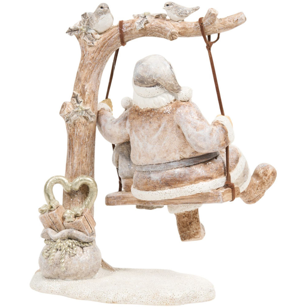 Scandi Santa On Swing Decoration Image 3