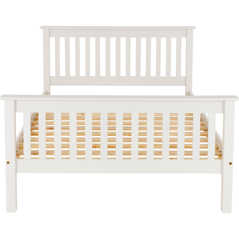 Seconique Monaco Double White High End Bed Image 5