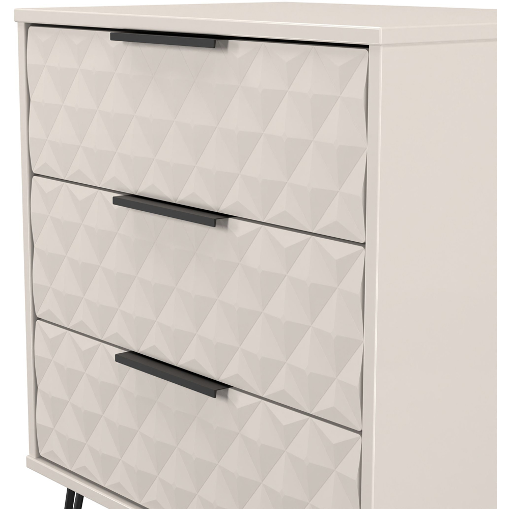 Crowndale Harlequin 3 Drawer Kashmir Matt Midi Chest of Drawers Ready Assembled Image 4