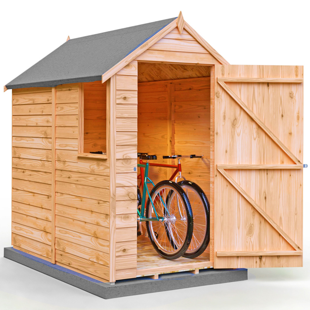 Shire 6 x 4ft Dip Treated Overlap Shed with Window Image 3