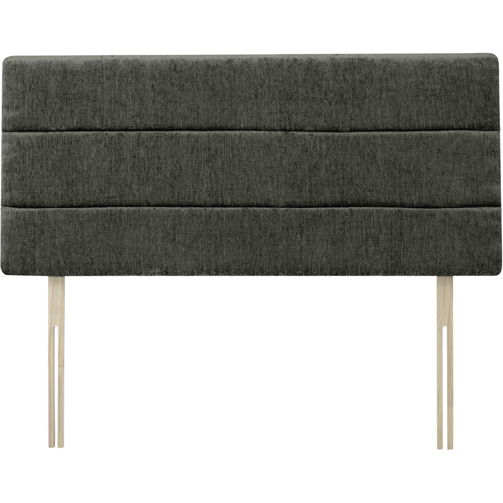 Bedmaster Milan Small Double Charcoal Chenille Lined Headboard Image 2